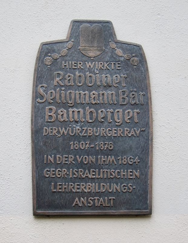 Rabbiner Seligmann Br Bamberger Marker image. Click for full size.