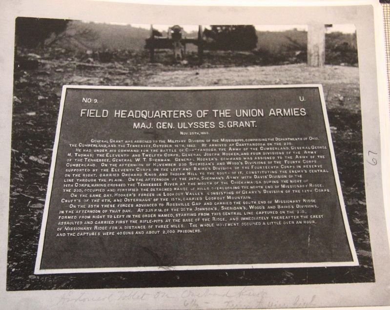 Field Headquarters of the Union Armies Marker image. Click for full size.