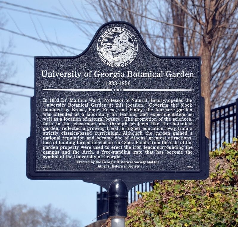 University of Georgia Botanical Garden Marker image. Click for full size.