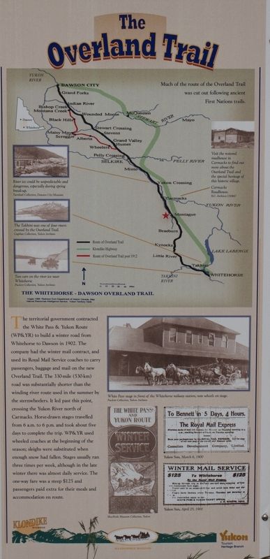 The Overland Trail Marker image. Click for full size.