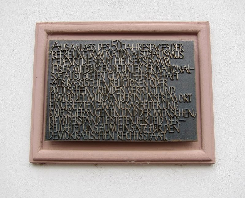 Heusenstamm World War II Victims Memorial Marker image. Click for full size.