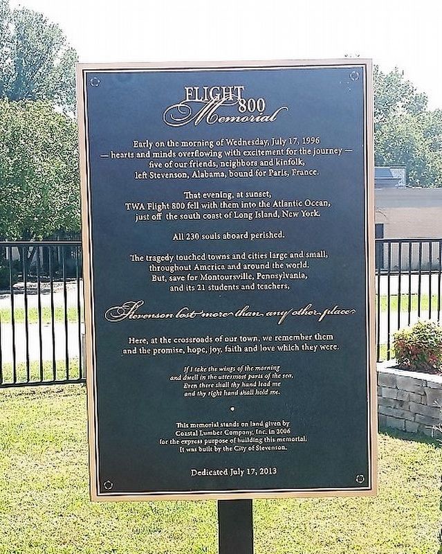 Flight 800 Memorial Marker image. Click for full size.