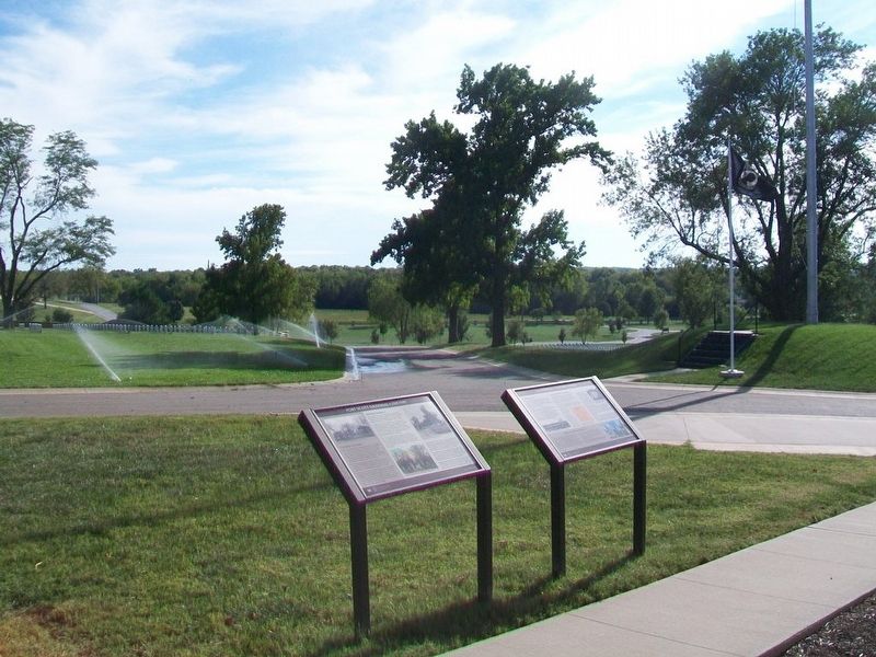 Fort Scott National Cemetery and A National Cemetery System Markers image. Click for full size.