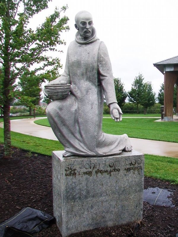Saint John Statue in Mercy Park image. Click for full size.