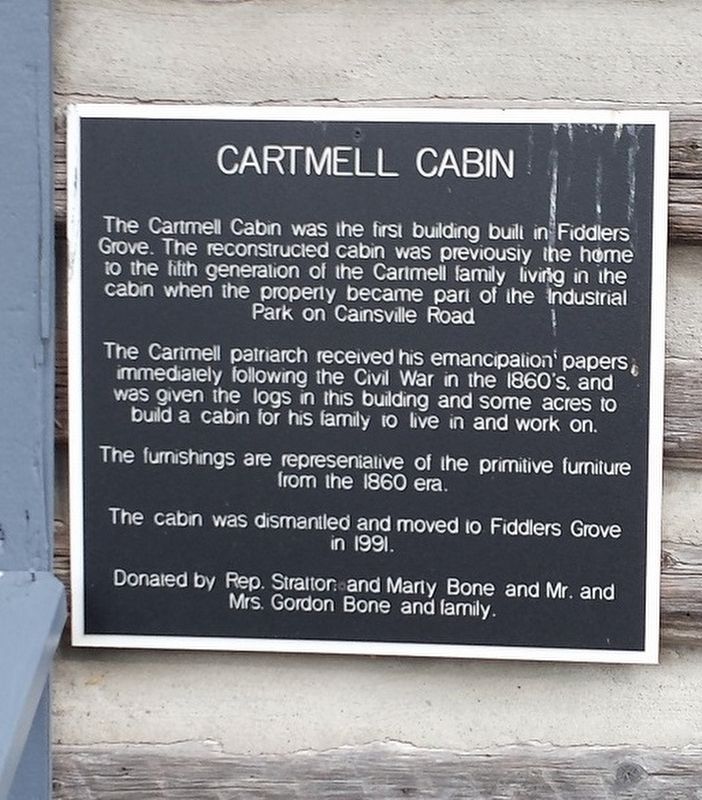 Cartmell Cabin Marker image. Click for full size.