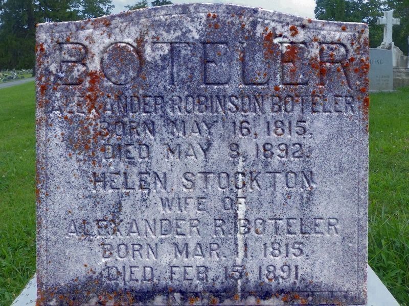 Alexander Boteler's Grave<br>In Elmwood Cemetery image. Click for full size.