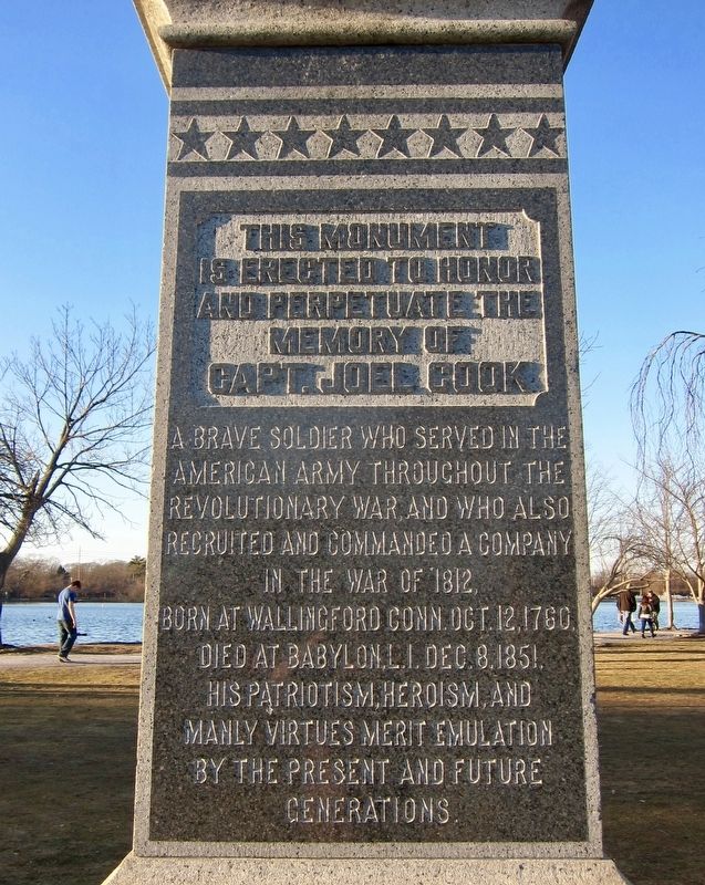 Captain Joel Cook Monument Marker image. Click for full size.