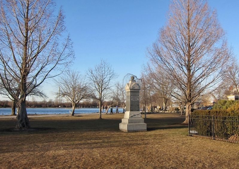 Captain Joel Cook Monument Marker - Wide View image. Click for full size.