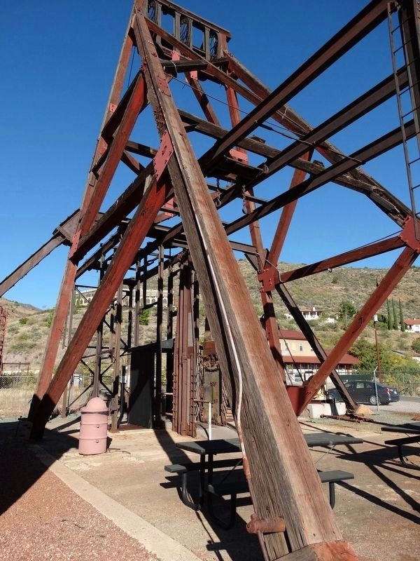 Historic Audrey Shaft Headframe. Click for full size. Historic Audrey Shaft Headframe image. Click for full size.