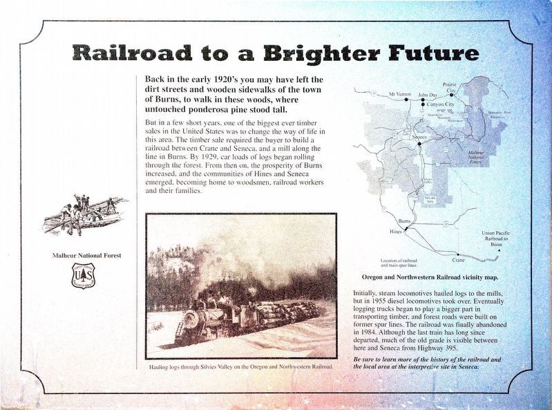 Railroad to a Brighter Future Marker image. Click for full size.