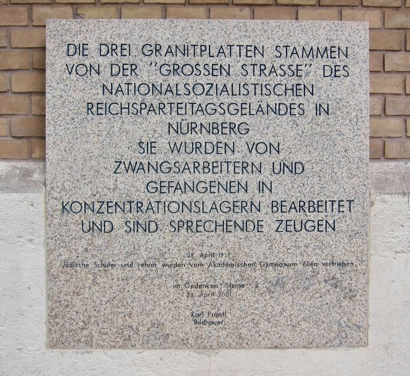 die Grosse Strasse / The Great Road Marker. Click for full size. die Grosse Strasse / The Great Road Marker image. Click for full size.