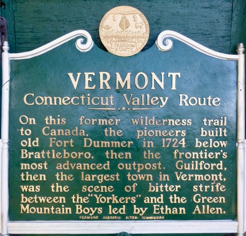 Vermont - Connecticut Valley Route Marker image. Click for full size.