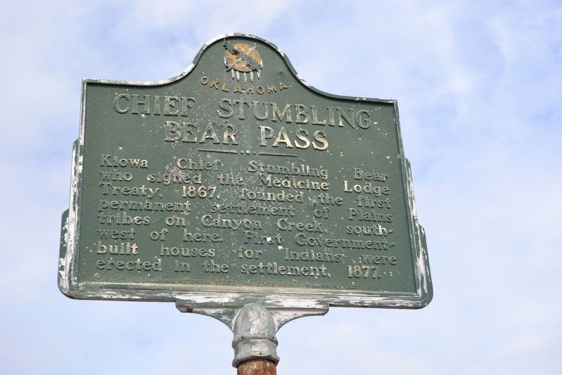 Chief Stumbling Bear Pass Marker image. Click for full size.