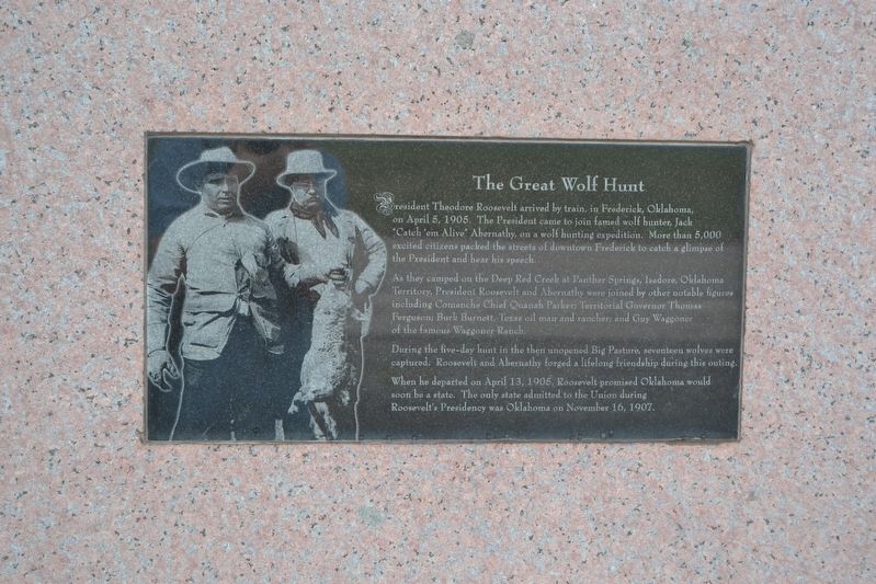 The Great Wolf Hunt Marker. Click for full size. The Great Wolf Hunt Marker image. Click for full size.