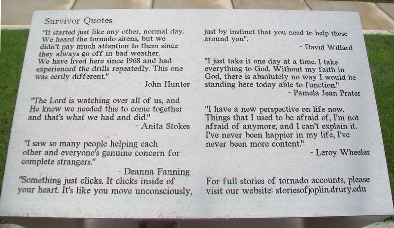 Survivor Quotes Marker. Click for full size. Survivor Quotes Marker image. Click for full size.