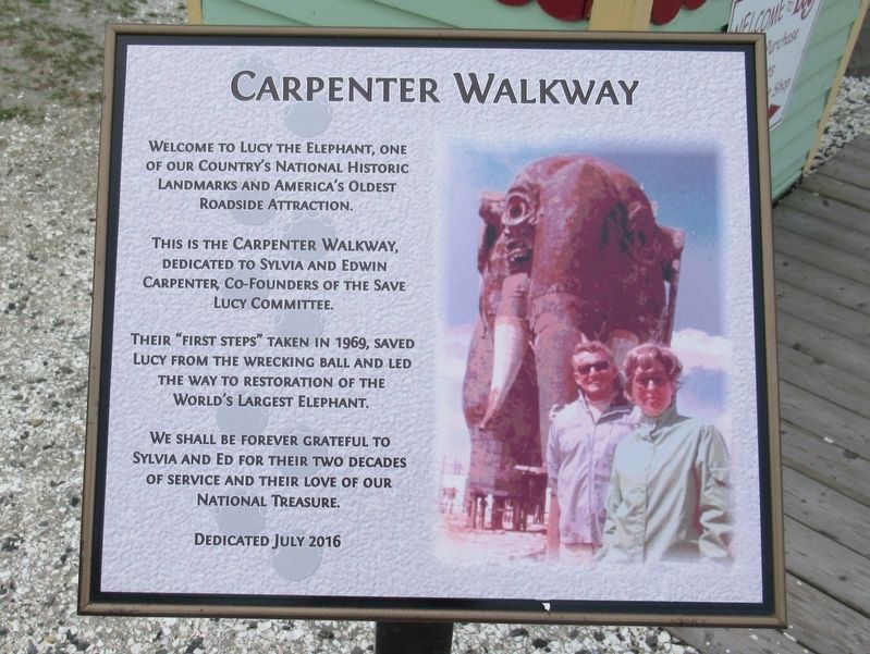 Capenter Walkway Marker image. Click for full size.