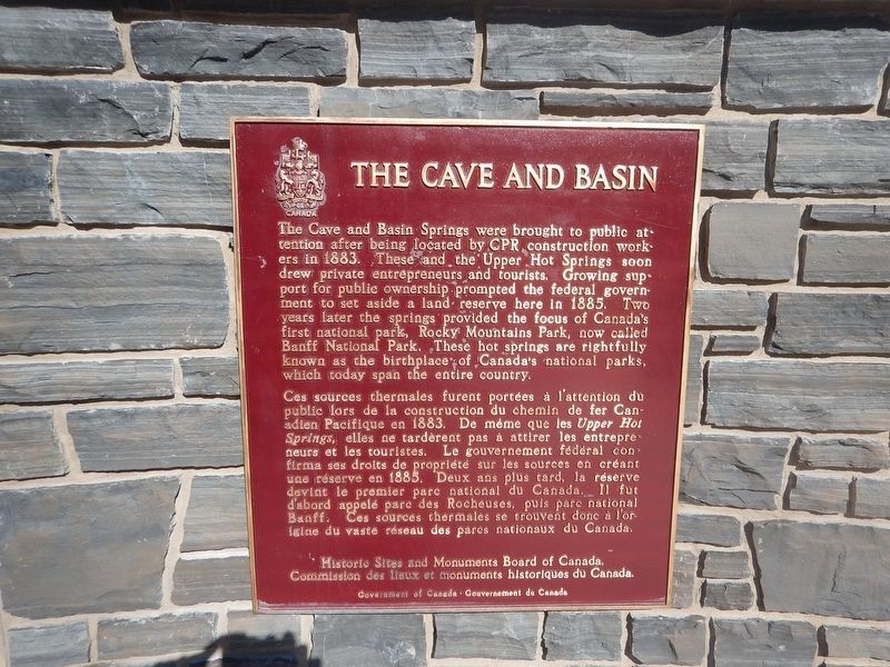The Cave and Basin Marker image. Click for full size.