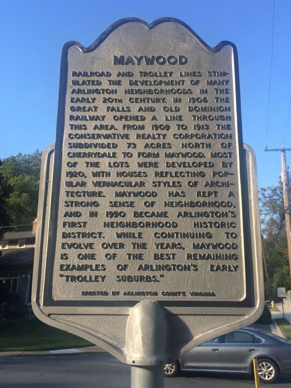 Maywood Marker. Click for full size. Maywood Marker image. Click for full size.
