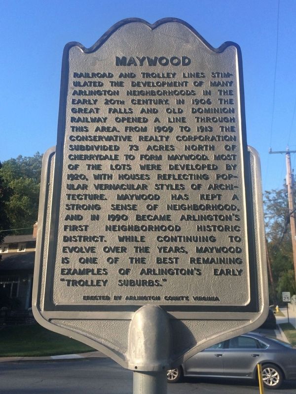 Maywood Marker image. Click for full size.