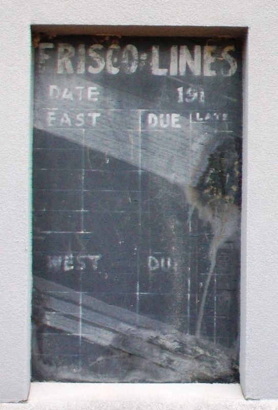 Frisco Depot Schedule Board. Click for full size. Frisco Depot Schedule Board image. Click for full size.