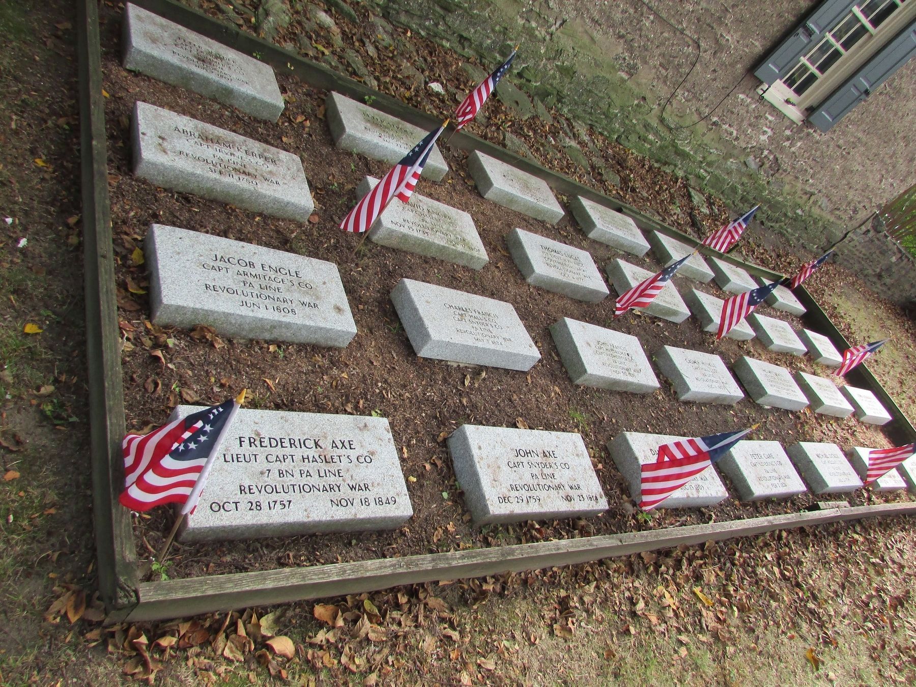 Revolutionary Soldiers Grave Markers image. Click for full size.