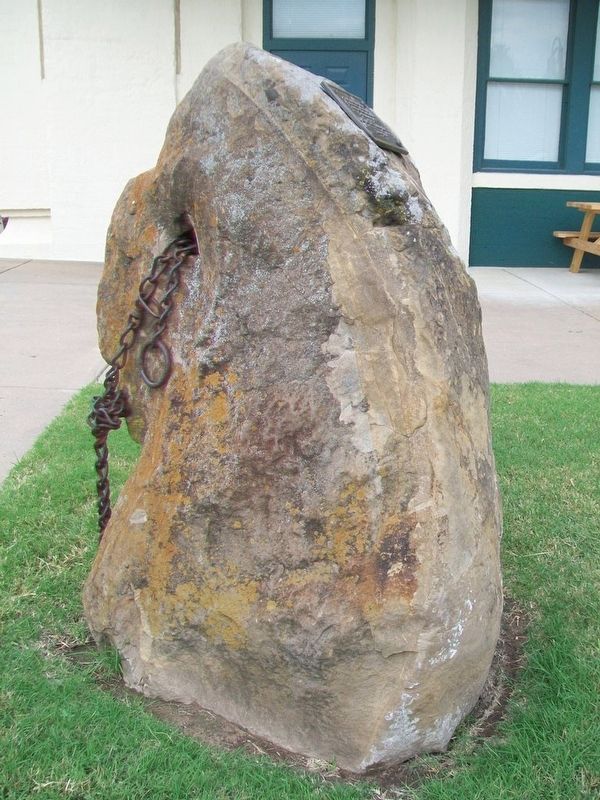 Hitching Post Stone and Marker image. Click for full size.