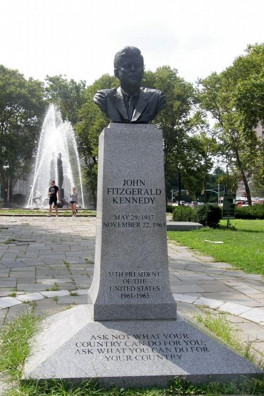 John Fitzgerald Kennedy Memorial. Click for full size. John Fitzgerald Kennedy Memorial image. Click for full size.