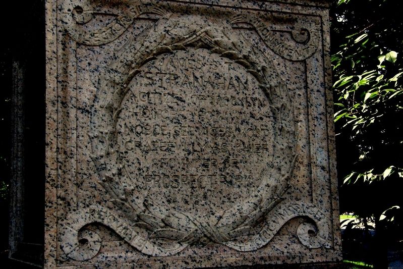 James T Stranahan Marker. Click for full size. James T Stranahan Marker image. Click for full size.