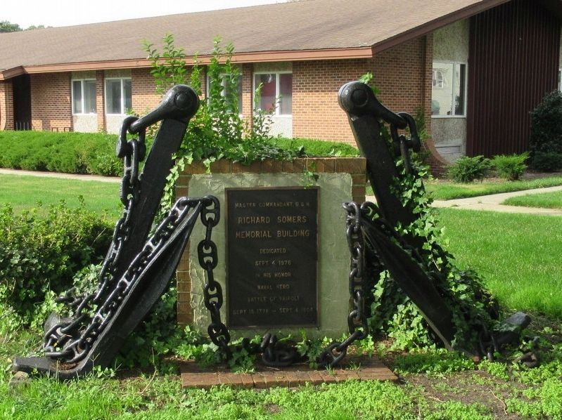 Richard Somers Memorial Building Marker. Click for full size. Richard Somers Memorial Building Marker image. Click for full size.