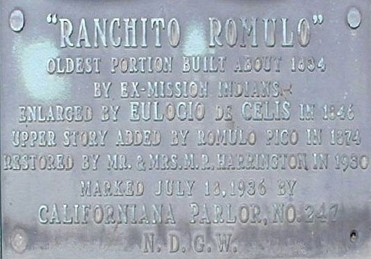 Nearby Marker - Ranchito Romulo image. Click for full size.