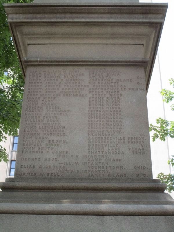 Youngstown, OH Civil War Monument. Click for full size. Youngstown, OH Civil War Monument image. Click for full size.