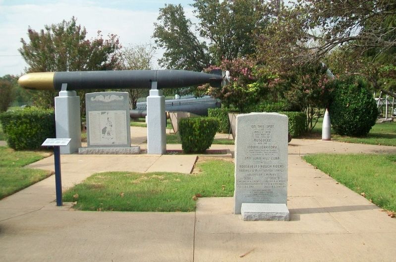 Troops L & M, Roosevelt's Rough Riders Memorial. Click for full size. Troops L & M, Roosevelt's Rough Riders Memorial image. Click for full size.