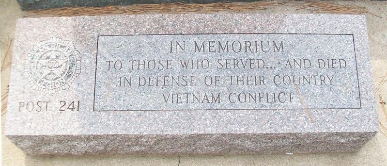 War Memorial Marker. Click for full size. War Memorial Marker image. Click for full size.