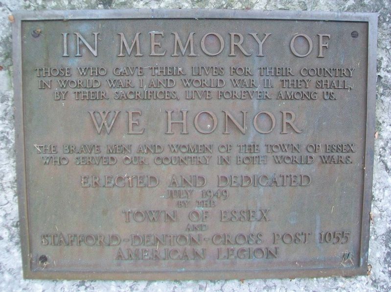 World Wars Memorial Marker. Click for full size. World Wars Memorial Marker image. Click for full size.