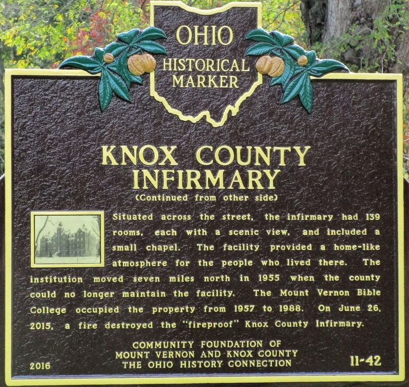 Knox County Poor Farm Marker image. Click for full size.