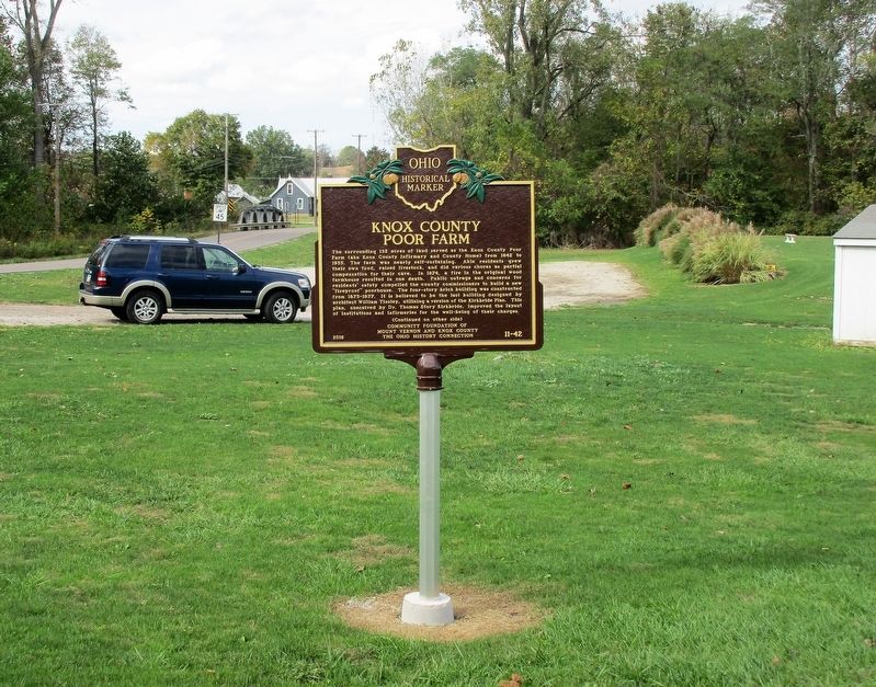 Knox County Poor Farm Marker image. Click for full size.