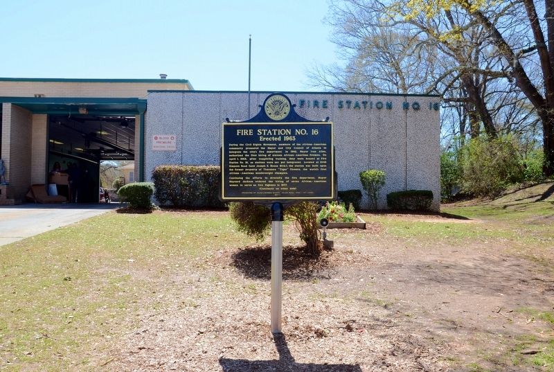 Fire Station No. 16 Marker (Side 1). Click for full size. Fire Station No. 16 Marker (Side 1) image. Click for full size.