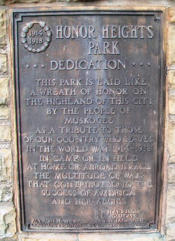 Honor Heights Park Marker image. Click for full size.