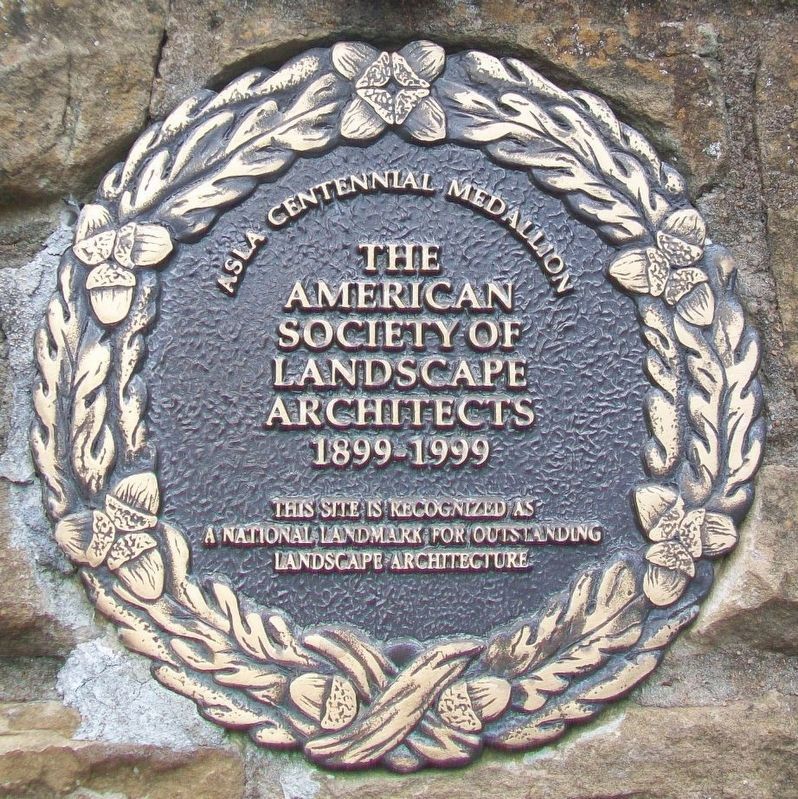 American Society of Landscape Architects Centennial Medallion image. Click for full size.