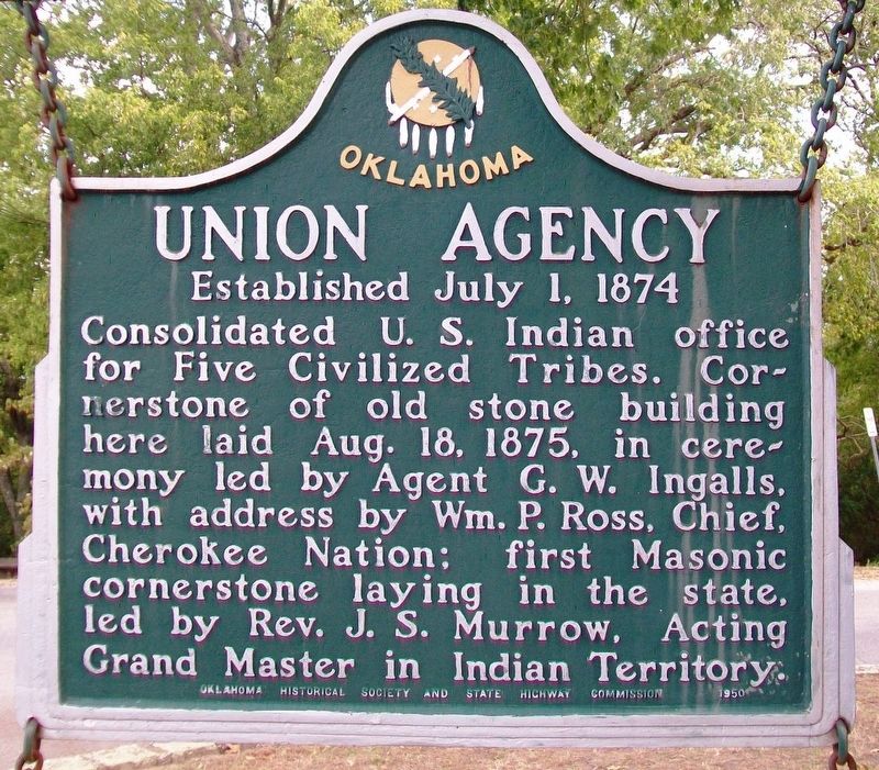 Union Agency Marker. Click for full size. Union Agency Marker image. Click for full size.