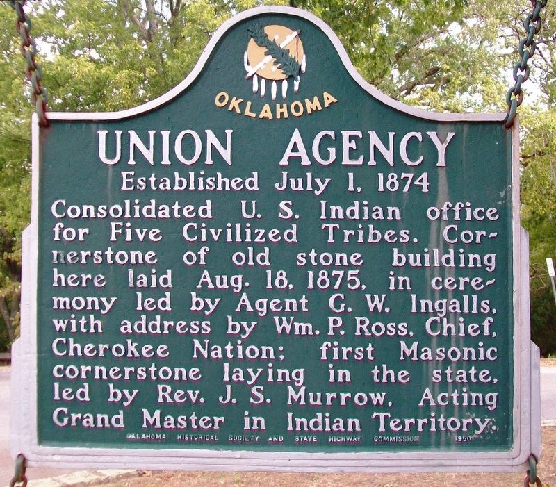 Union Agency Marker image. Click for full size.