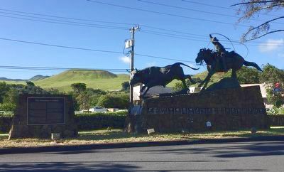 The Hawaiian Cowboys Marker, on left. Click for full size. The Hawaiian Cowboys Marker, on left image. Click for full size.