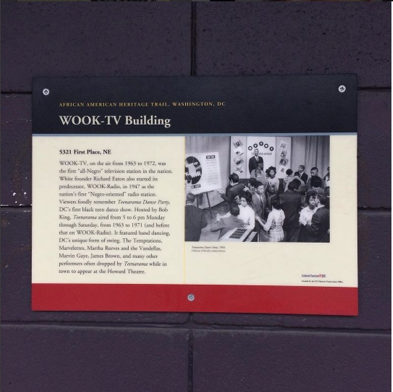 WOOK-TV Building Marker image. Click for full size.