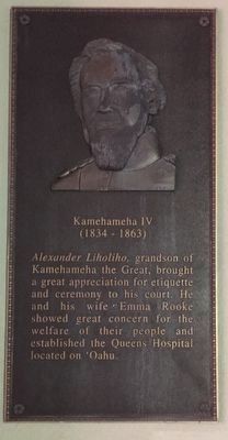 Kamehameha IV Marker image. Click for full size.