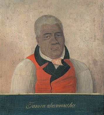 King Kamehameha the Great, portrait depicting him much later in life image. Click for full size.