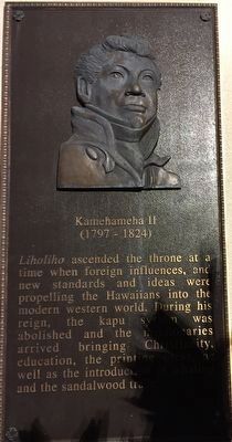 Kamehameha II Marker image. Click for full size.
