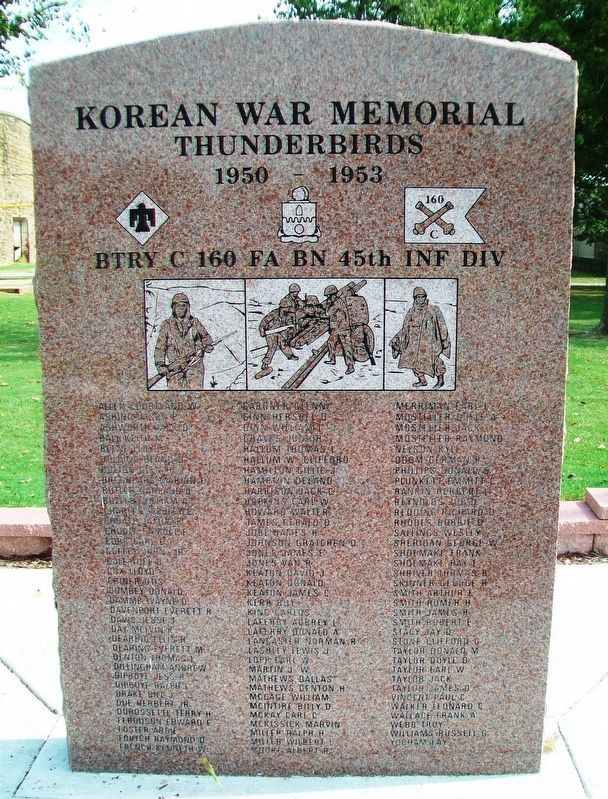 Battery C, 160th Field Artillery Battalion, 45th Infantry Division Memorial image. Click for full size.