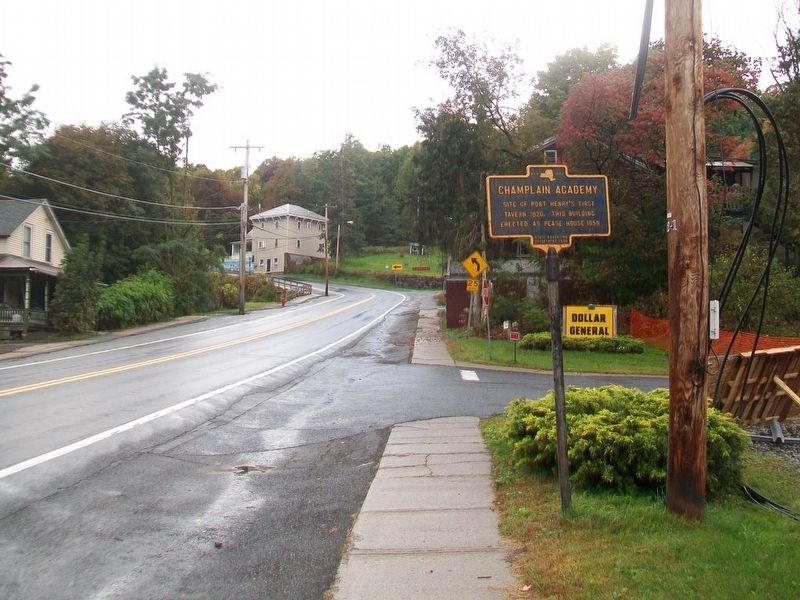 Champlain Academy Marker image. Click for full size.