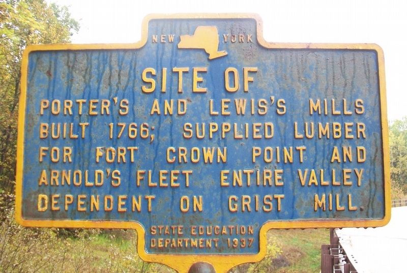 Site of Porter's and Lewis's Mills Marker image. Click for full size.