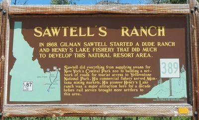 Sawtell's Ranch Marker image. Click for full size.